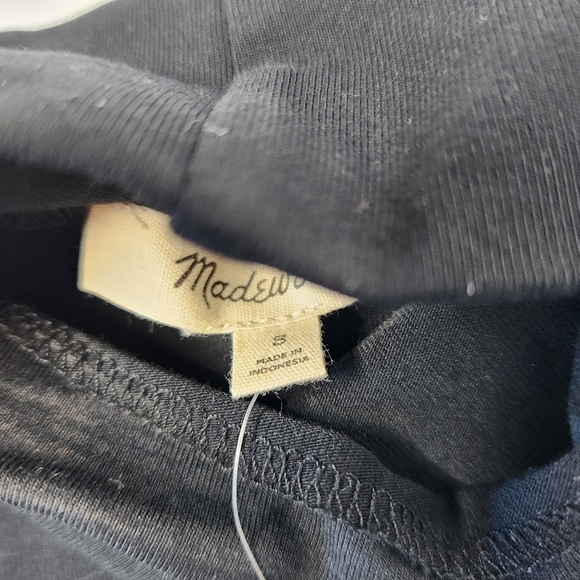 Madewell Women's Size Small Funnel Neck Muscle Tee Black - Picture 5 of 7
